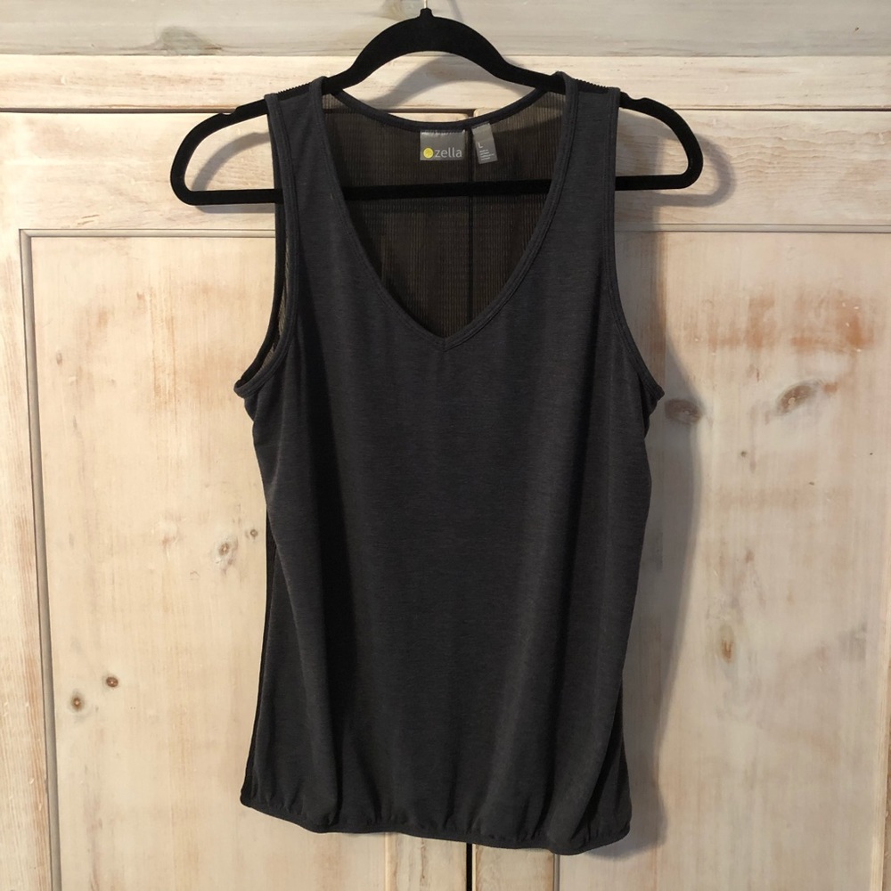 🌺🌼 Zella Sheer Back Tank Top